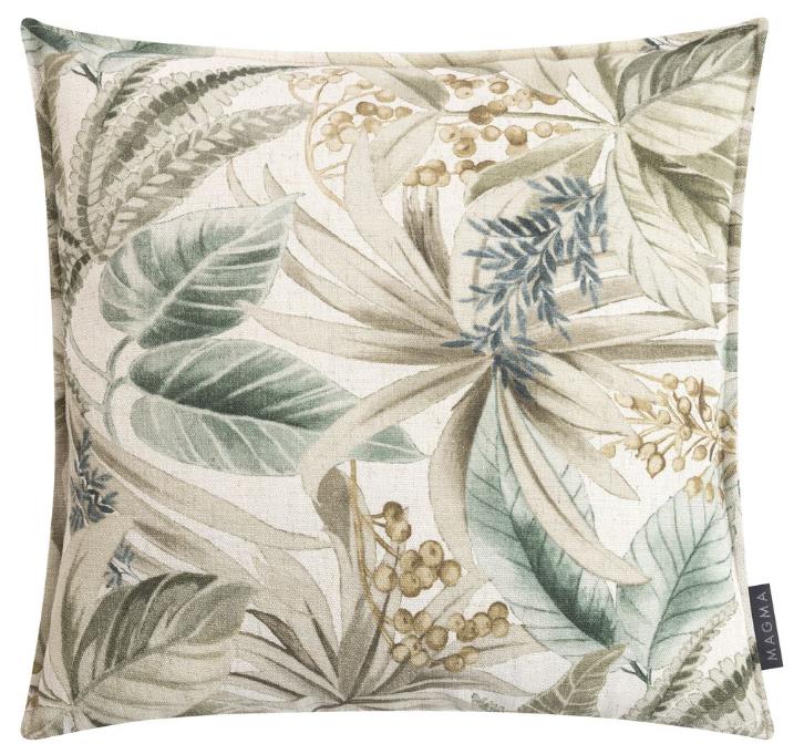 Magma Heimtex Kissenhülle TABITHA ca. 45x45cm in Farbe oliv, Kissen, Dekoration für Zuhause, Pflanze