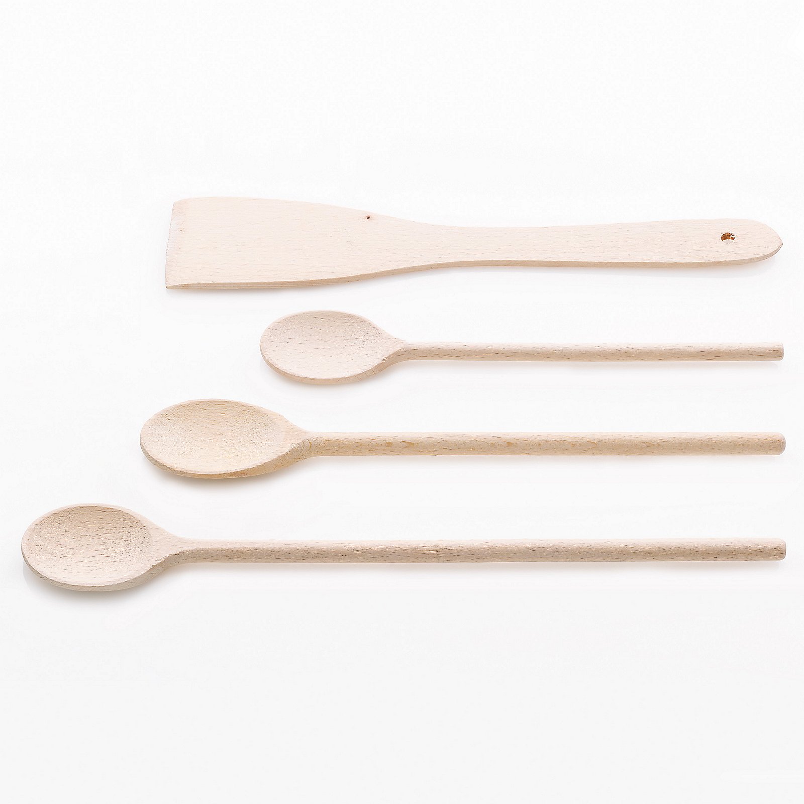 Kela Kochlöffel-Set 4tlg. MARIBOR in Beige, Besteck, Löffel, Küchenutensil, Löffel aus Holz