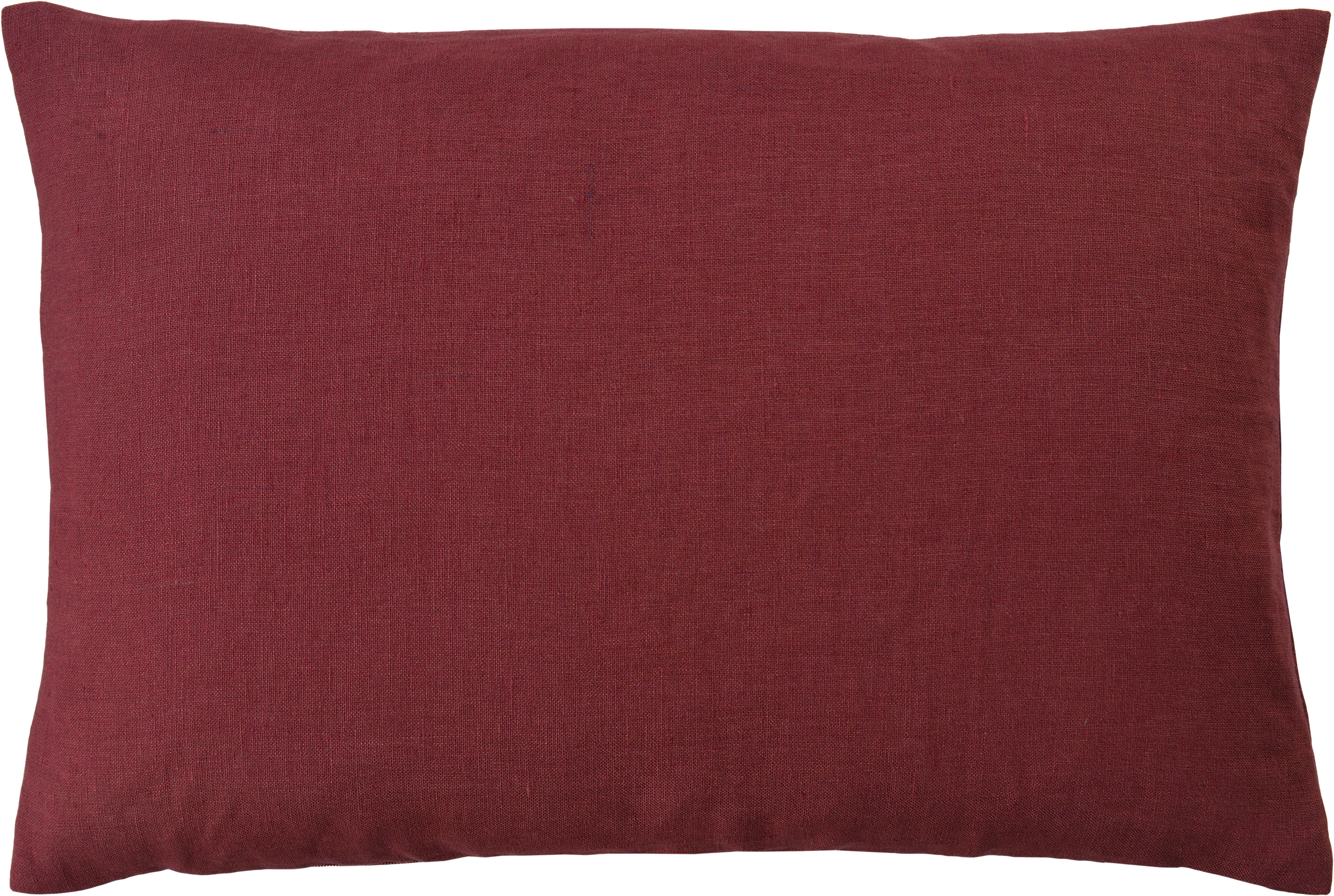 Sander Kissenhülle LINEA ca. 34x50cm in Farbe berry, Kissen, Kissenbezug, Lederoptik, Burgunderrot, Textil