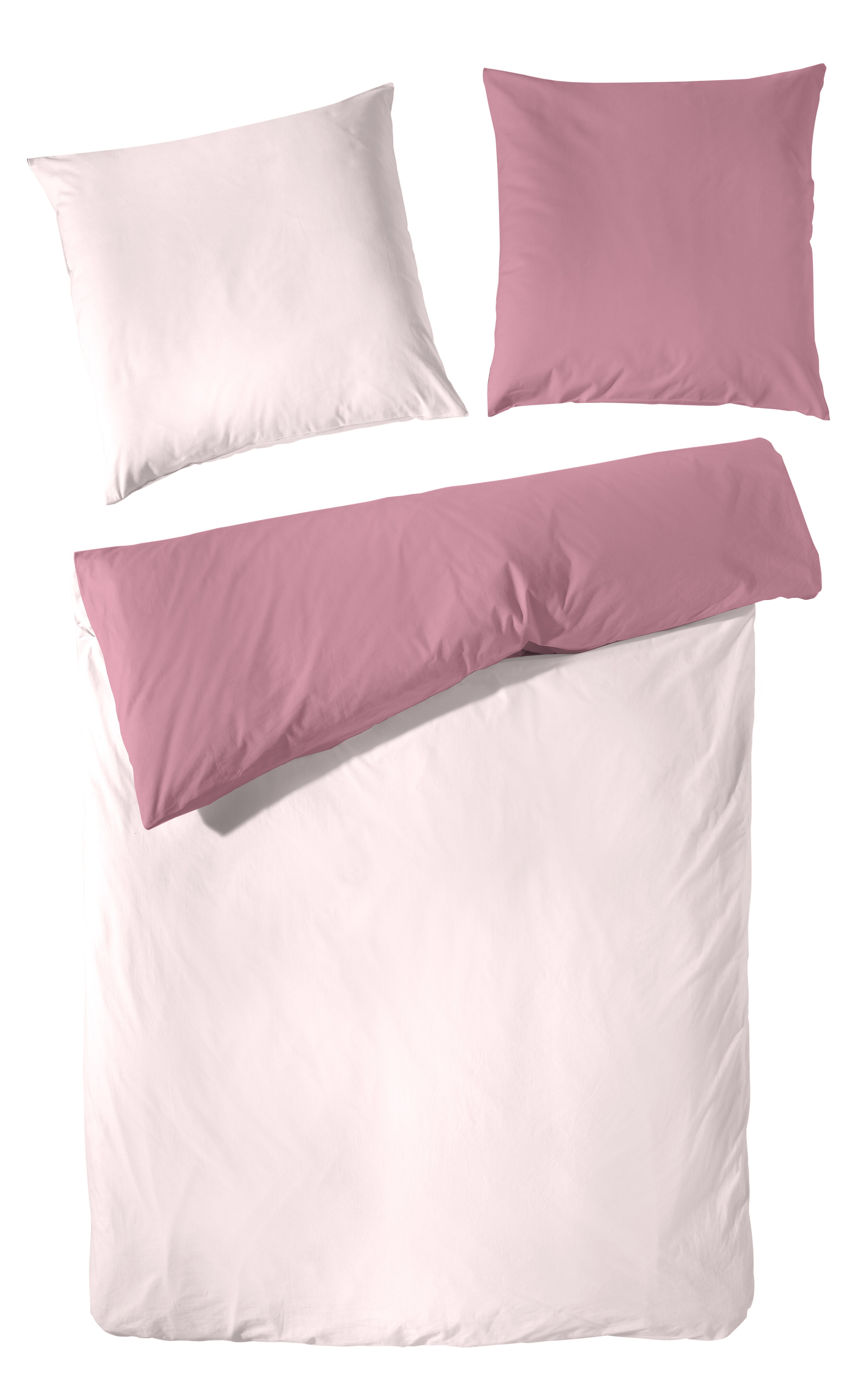 Interliving 9101 Bettwäsche-Set, ca. 135x200cm in Mako-Satin, Rosenholz