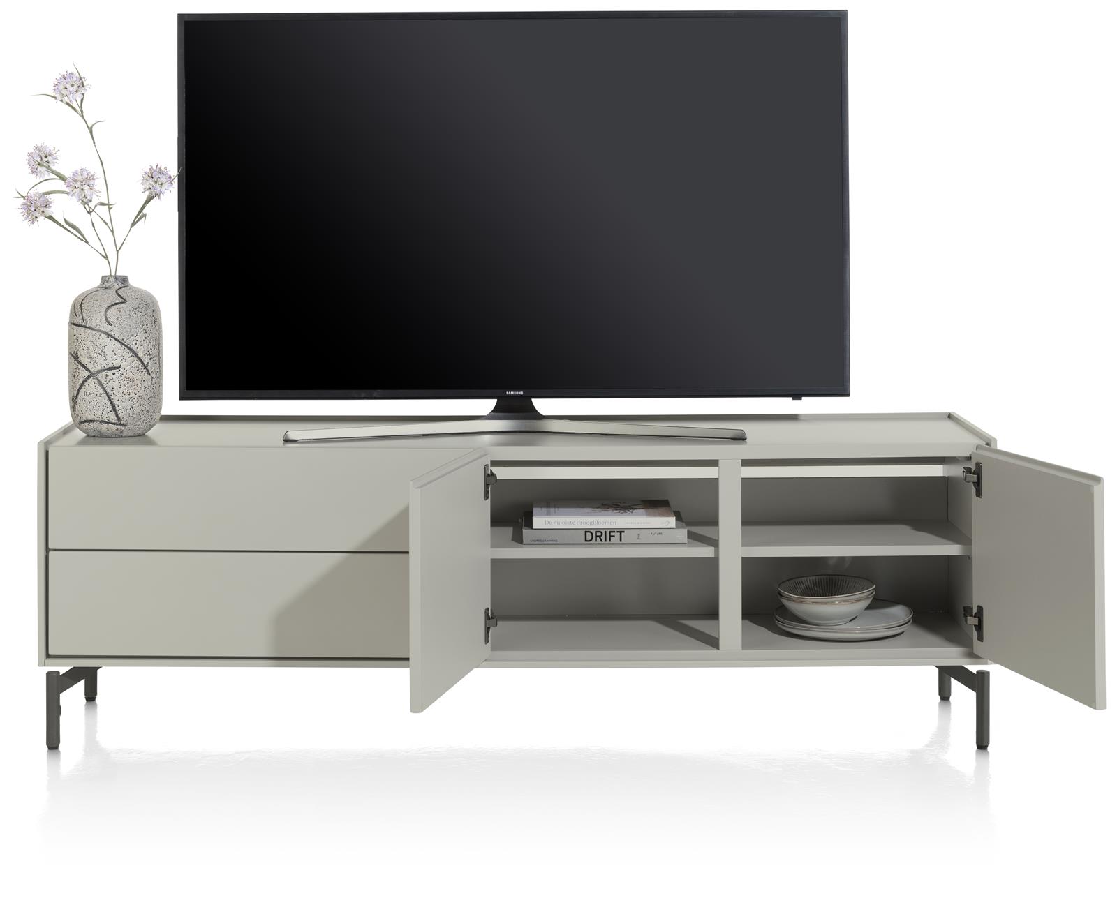 XOOON Lowboard Noon ca. B170 H55 T42 cm in MDF silk grey XOOON Lowboard Noon ca. B170 H55 T42 cm in MDF silk grey