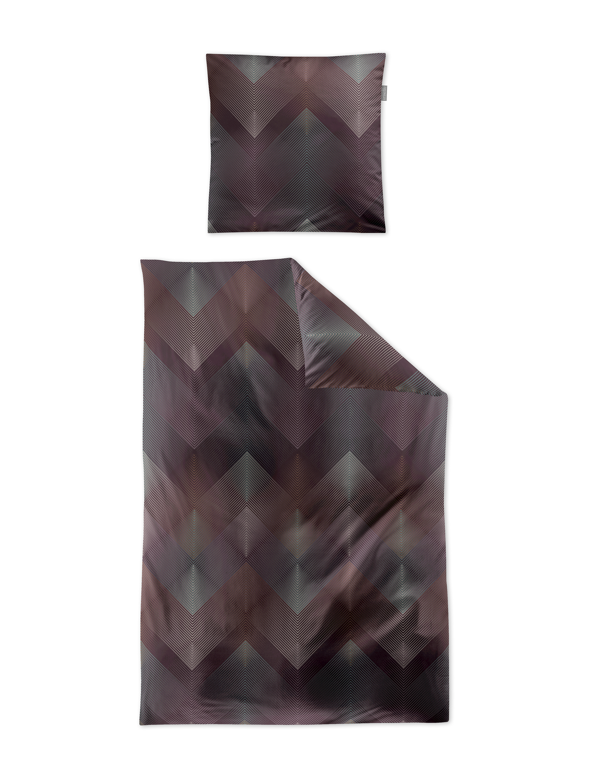 irisette Mako-Satin Bettwäsche WAVE ca. 155x220cm in Farbe MULTI, Kissen, Dekoration für Zuhause, Formelle Kleidung