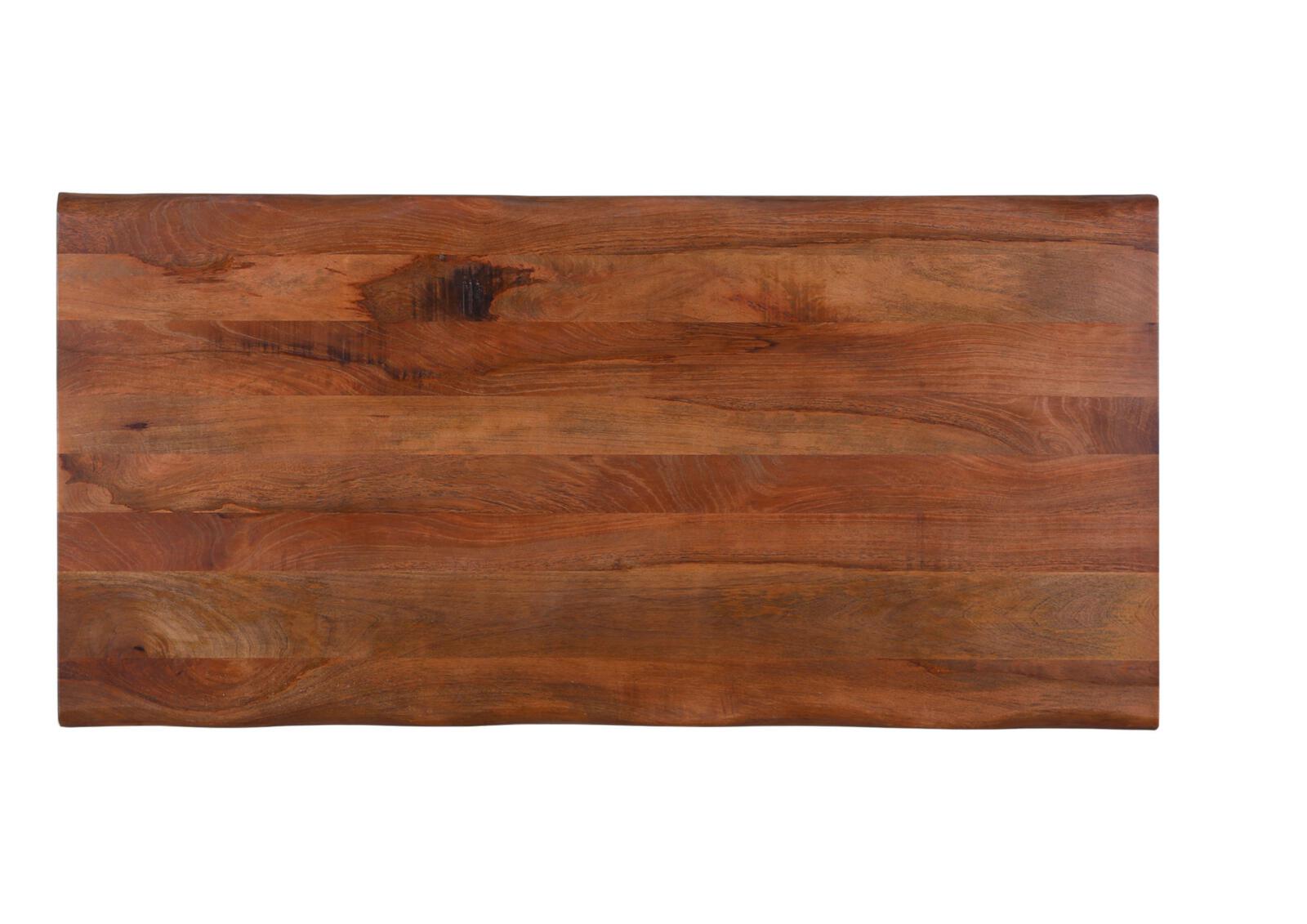 Gutmann Esstisch NORMANDY in Platte Mango massiv natur, Holzplatte, Holzbrett, Massivholz, Eichenholz, Holzmaserung