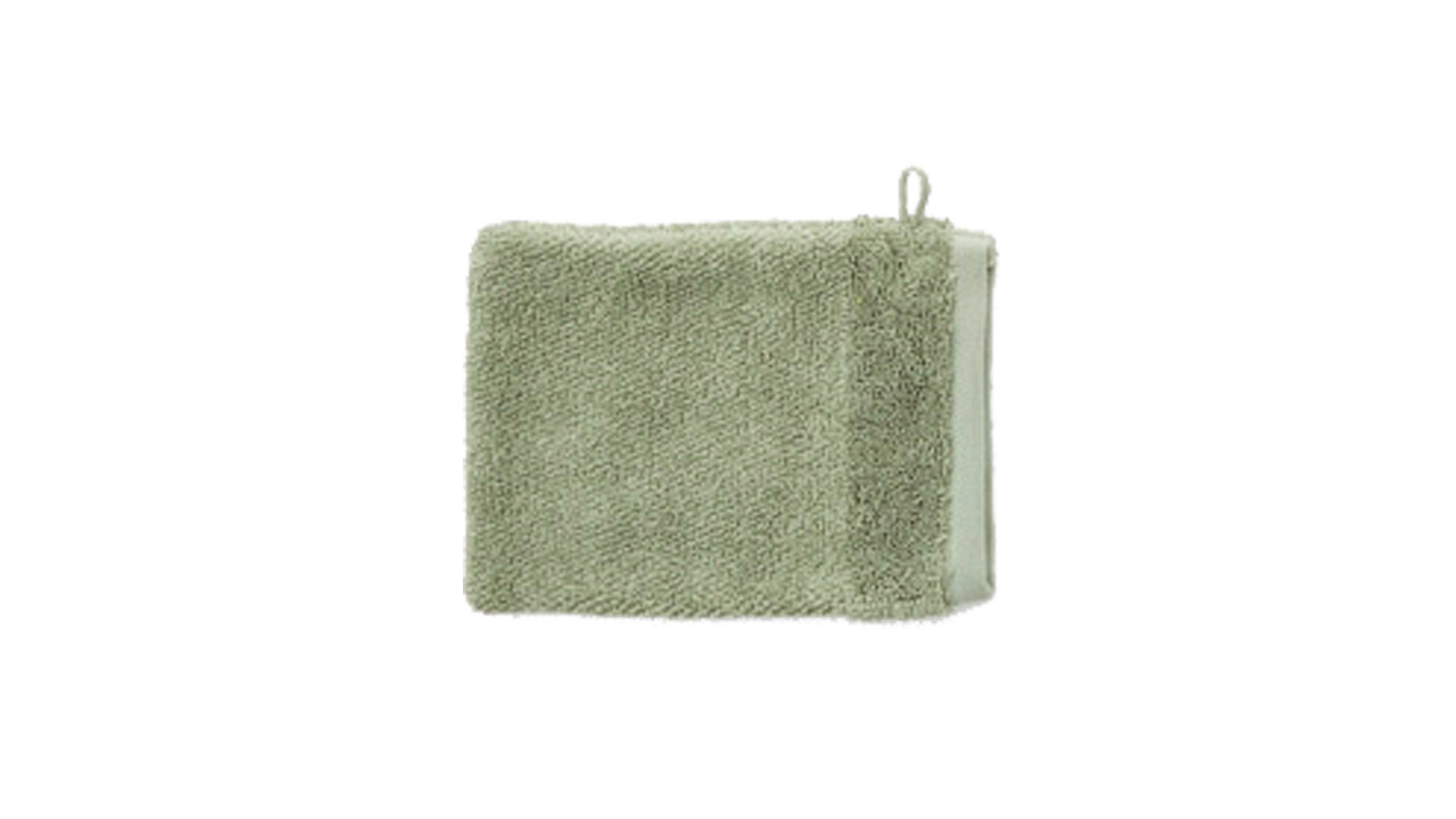 Interliving Waschhandschuh 16x21cm INTERLIVING-9108 in Grün, Badehandtuch, Handtuch, Grün, Frottee, Kleines Handtuch