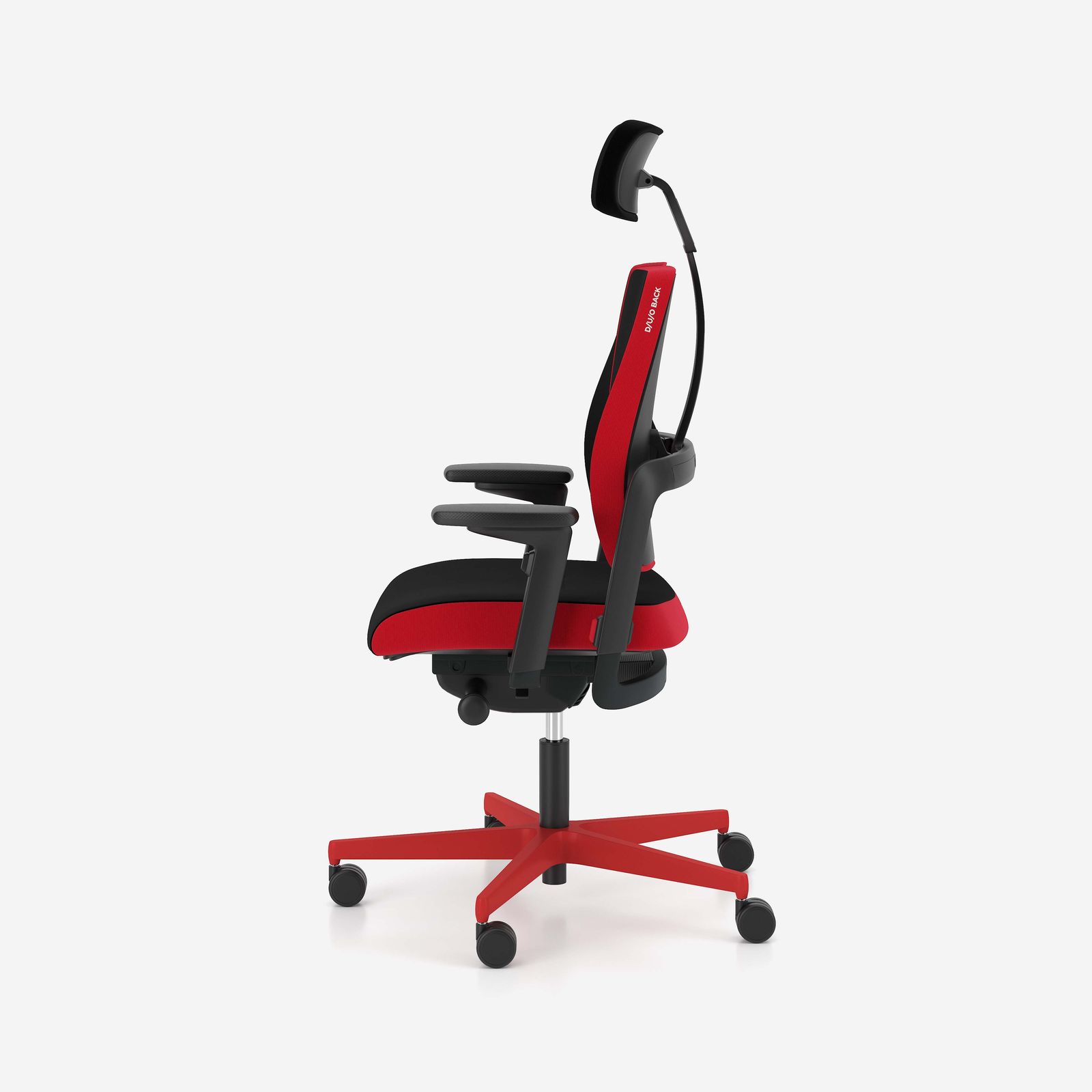 Nowy Styl Drehstuhl XILIUM in Stoff Sempre SM schwarz-rot, Kissen, Dekoration für Zuhause, Stuhl, Mobiliar, Kopfstütze