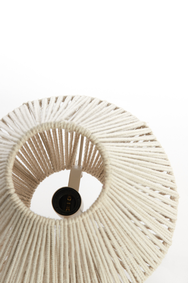 Light & Living Tischleuchte FELIDA in Farbe creme, Lampe, Lampenschirm, Kunst, Kunsthandwerk