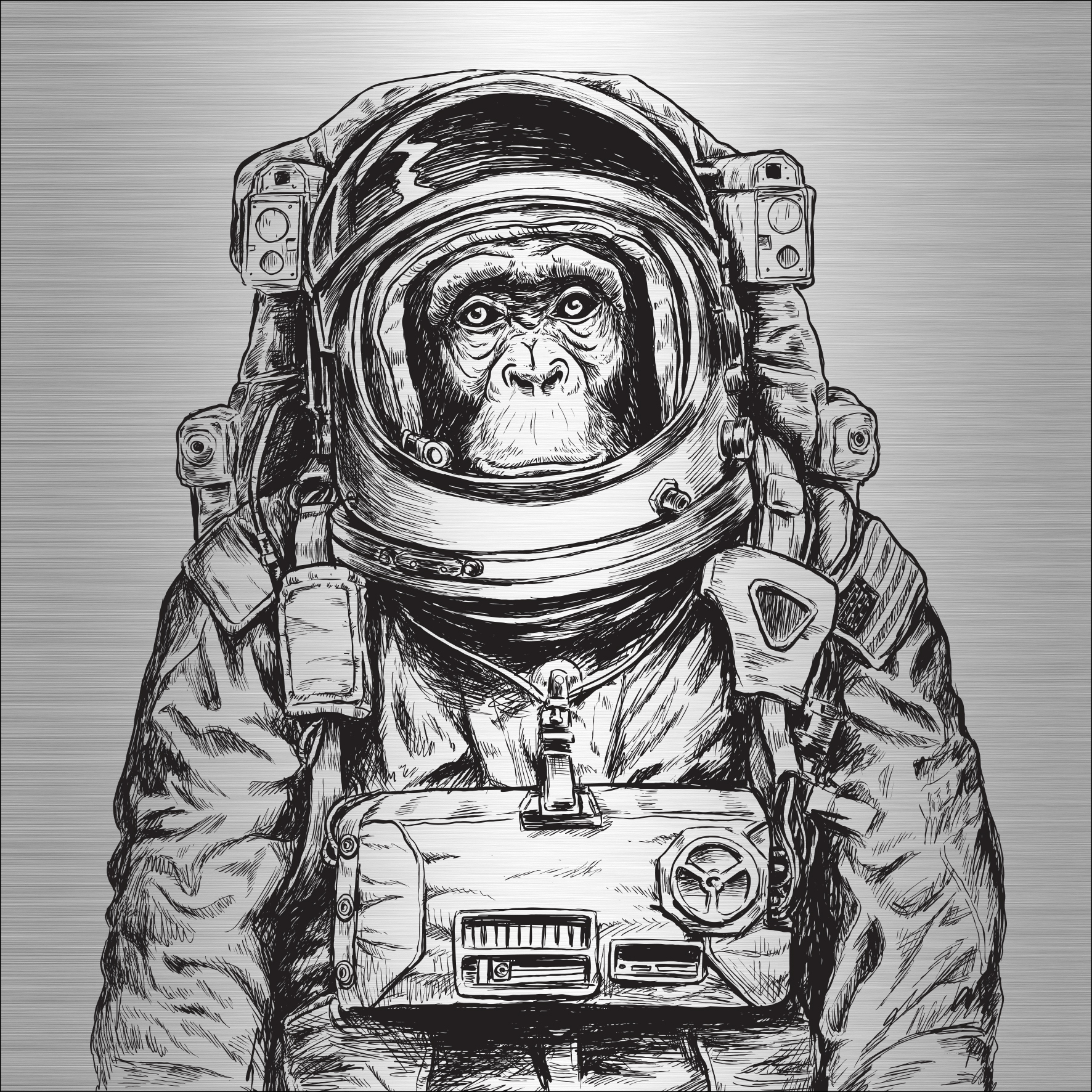 ProArt Alu-Art 98x98cm First Astronaut II