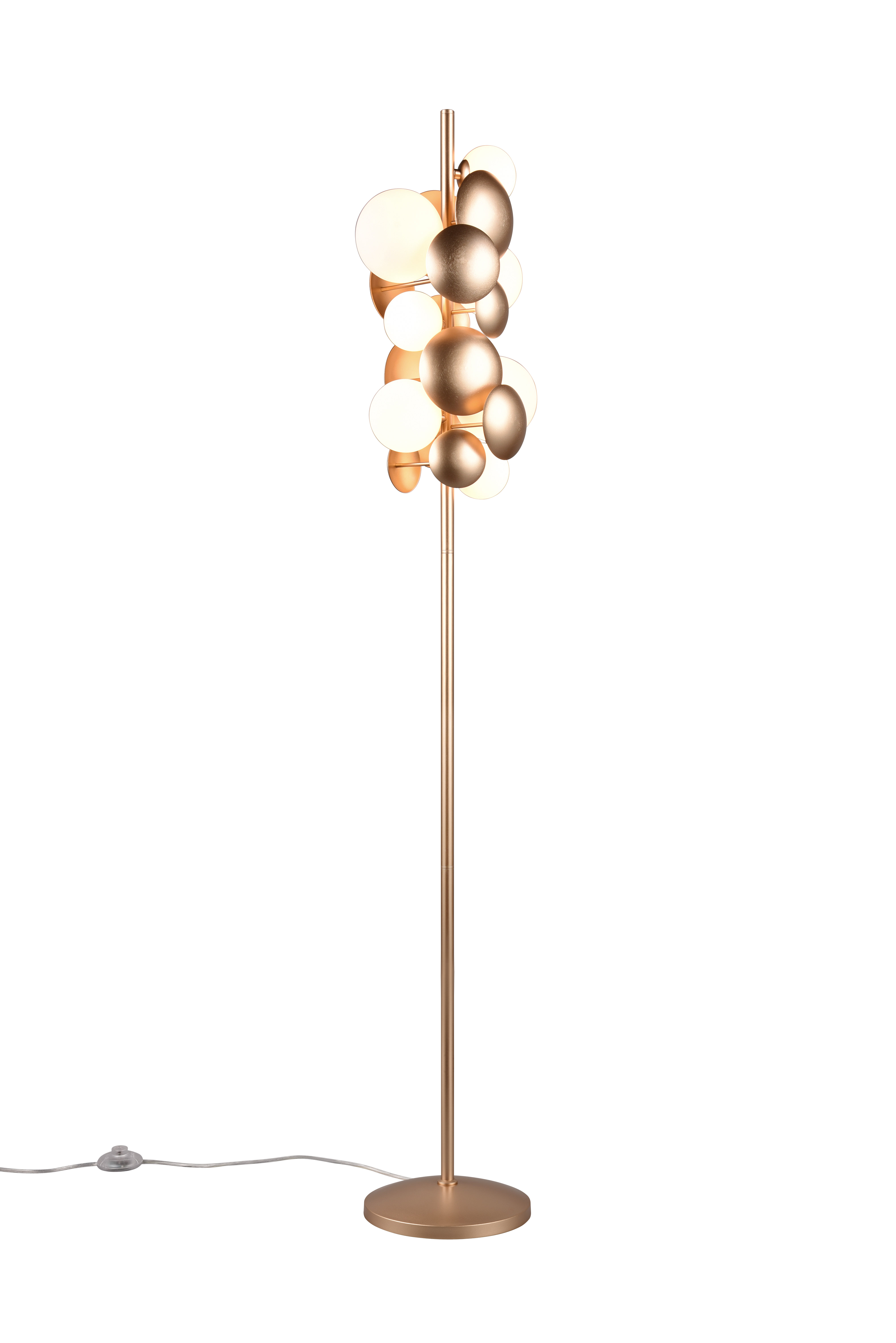 Trio Select Stehleuchte BUBBLE 7-flammig in Farbe goldfarbig Trio Select Stehleuchte BUBBLE in goldfarbig
