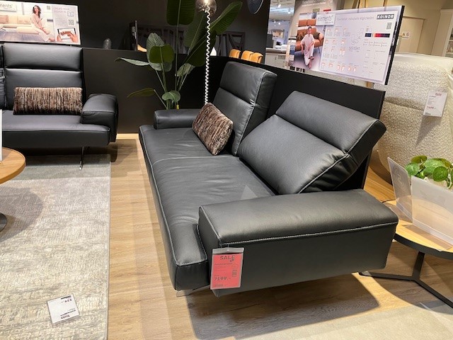 Koinor Polstergruppe CLAYTON in Leder B-Bull Nero, Moebel, Couch, Person