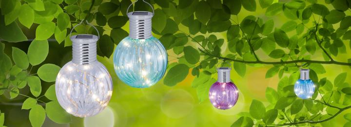Globo LED-Solarleuchte SOLAR 10-flammig in Farbe mehrfarbig Globo LED-Solarleuchte SOLAR 10-flammig in Farbe mehrfarbig