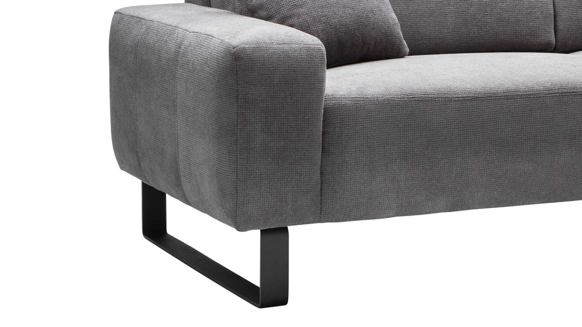 Sofa 3-sitzig Dana Grau Iwaniccy Sofa 3-sitzig in Stoff Boston stone
