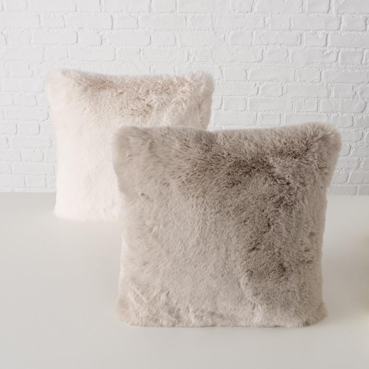 Boltze Kissen ca. B45 H15 cm in 160,630, Cremeweiß,Hellbraun, Kissen, Dekoration für Zuhause, Kopfkissen