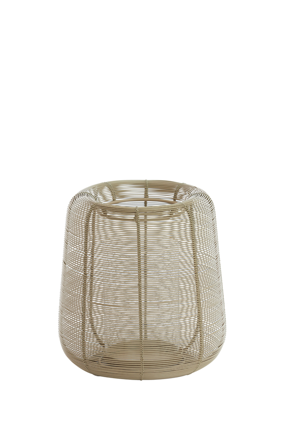 Windlicht ADETA in matt sand