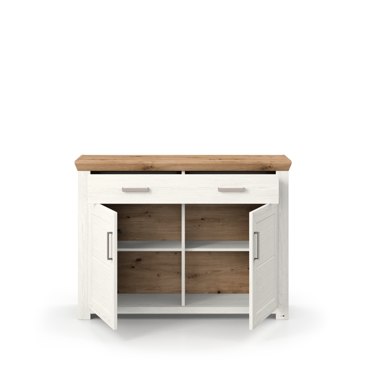 Set One by Musterring Sideboard SO YORK 53 E in Pino-Aurelio-Nachbildung / Artisan-Eiche-Nachbildung Set One by Musterring Sideboard YORK in Pino Arelio NB/Artisan Eiche/2 Schubkästen/2 Türen