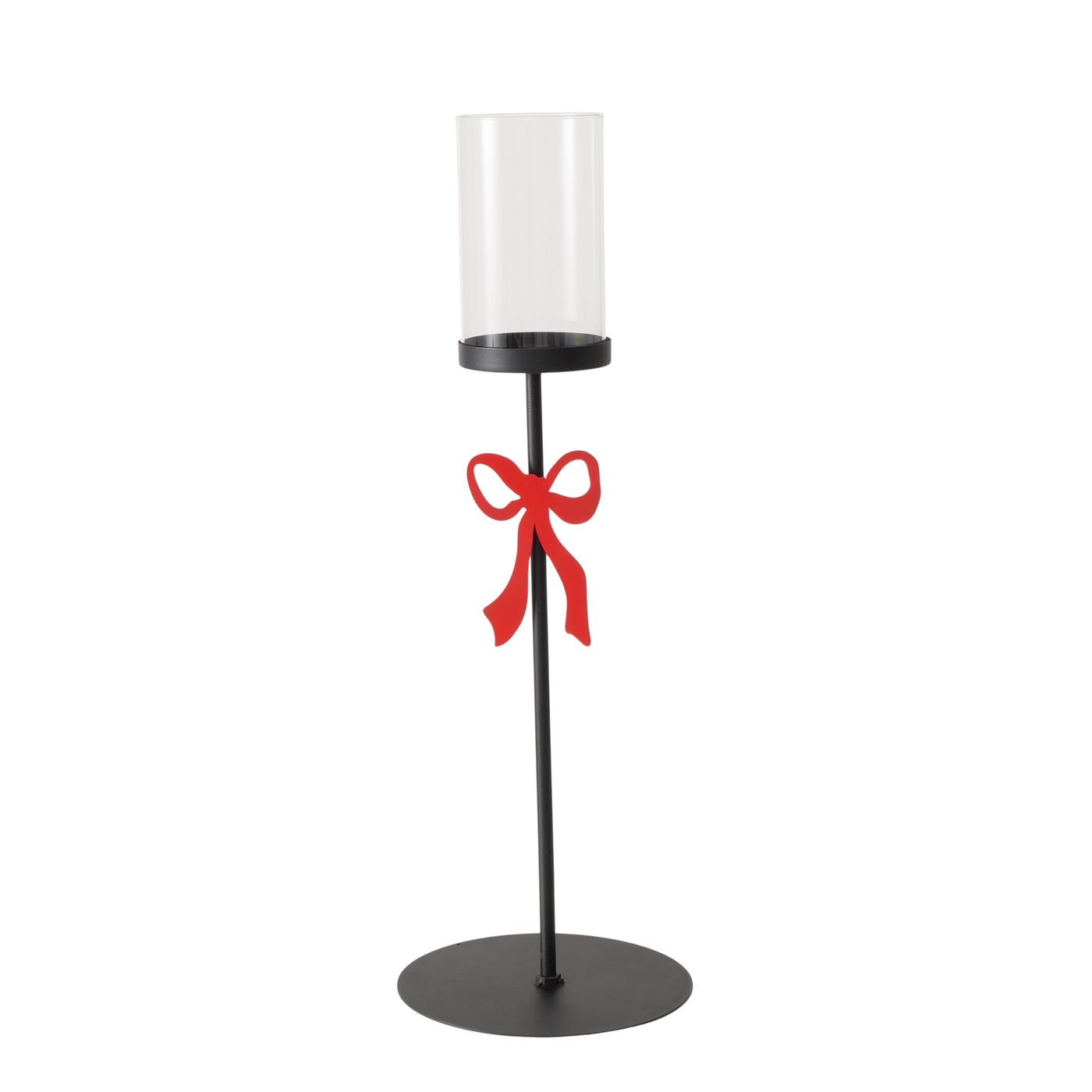 Boltze Windlicht Boucle in Farbe Materialmix schwarz, Lampe