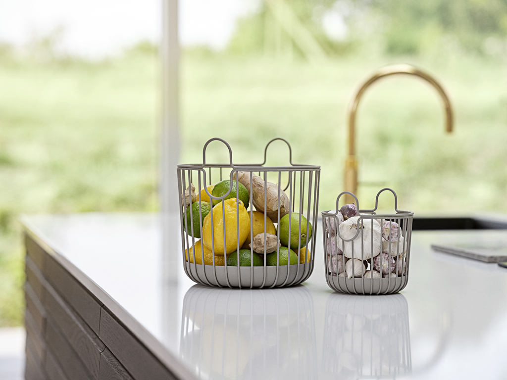 Zone Denmark Korb 20 cm in Farbe taupe