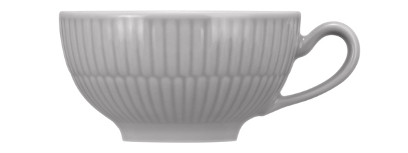 Seltmann Weiden Teeobertasse 0,22 l Amina 3 Silbergrau , Pokal, Kunst, Porzellan, Töpferei, Schüssel