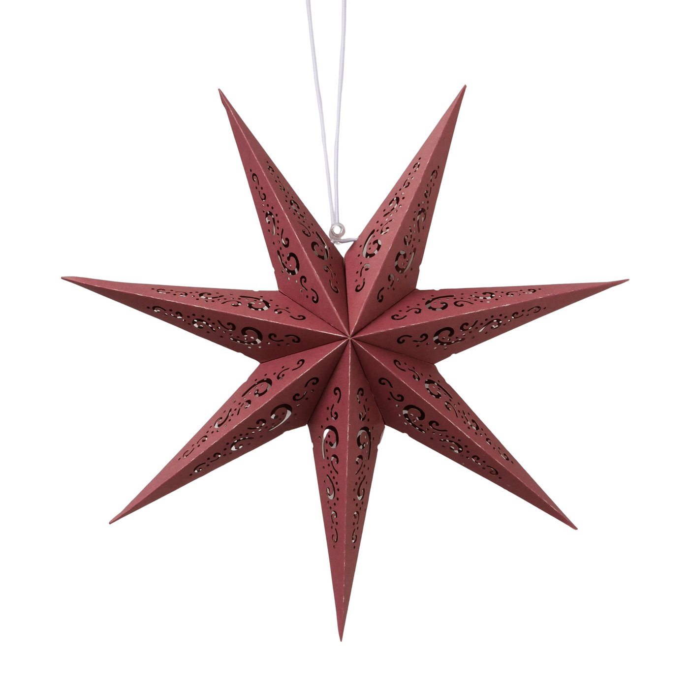 Boltze Dekoanhänger Kassina in Farbe Bambus dunkelrot, Sternsymbol, Symbol