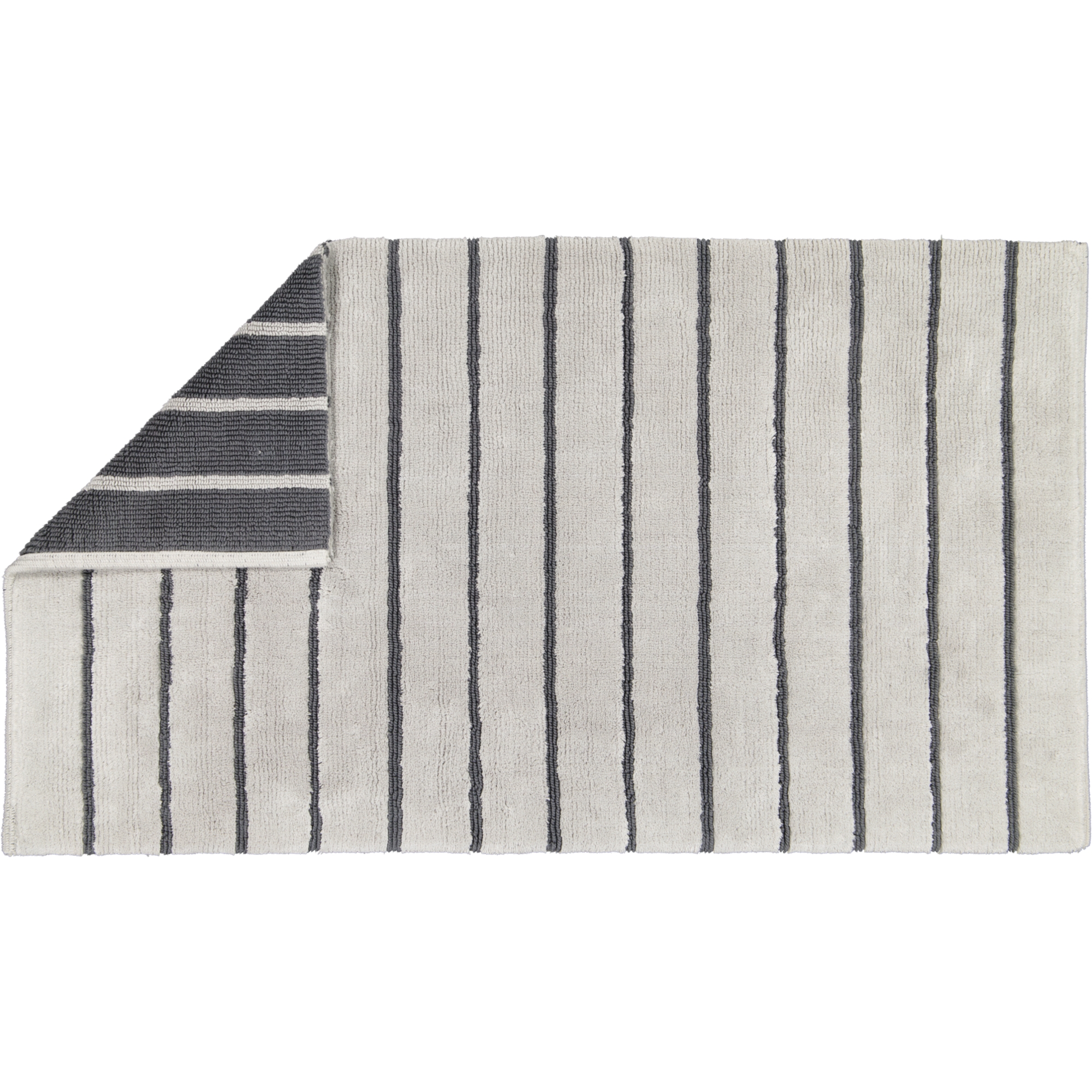 Cawö Wende-Badteppich BALANCE 60x100cm in Farbe platin Cawö Badteppich Balance 60x100 cm BALANCE 60x100 in platin 77