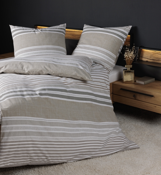 Janine Design Bettwäsche DAVOS ca. 155x220cm in Farbe sand