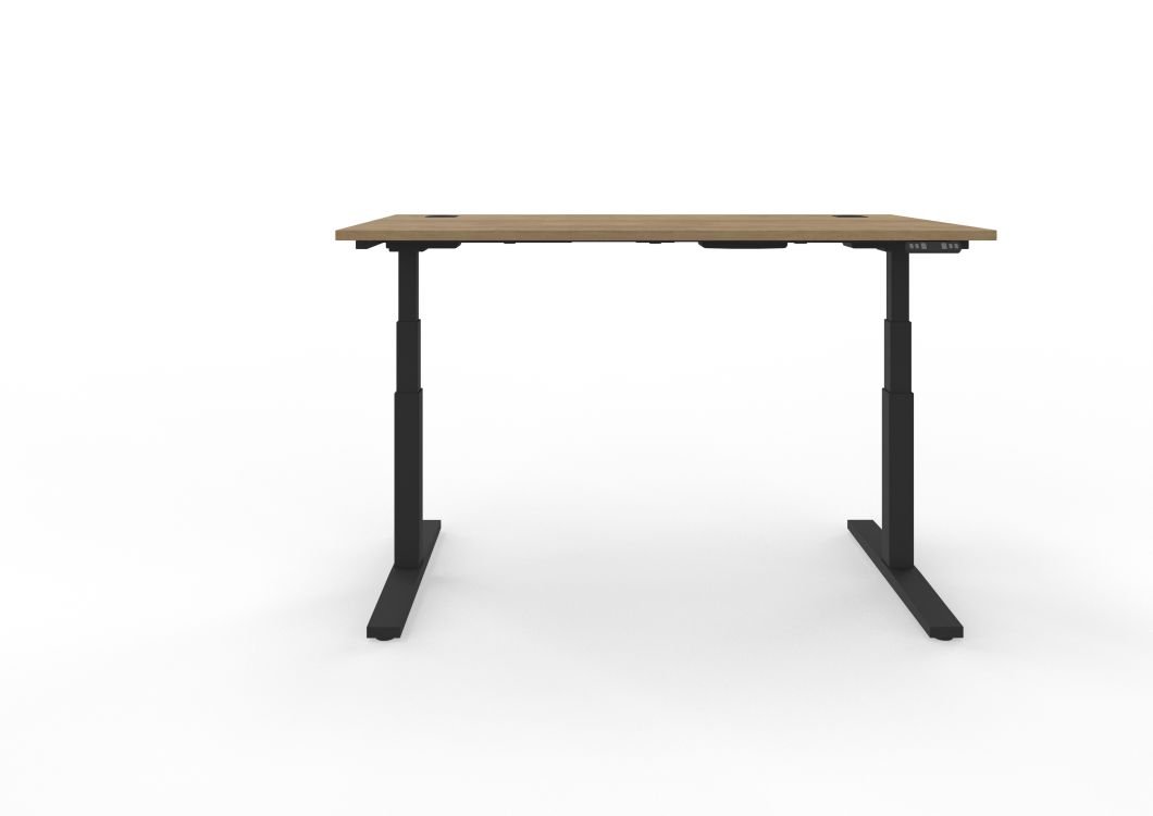 Nowy Styl Schreibtisch eUP Holzoptik / schwarz ca. 160 x 80 cm