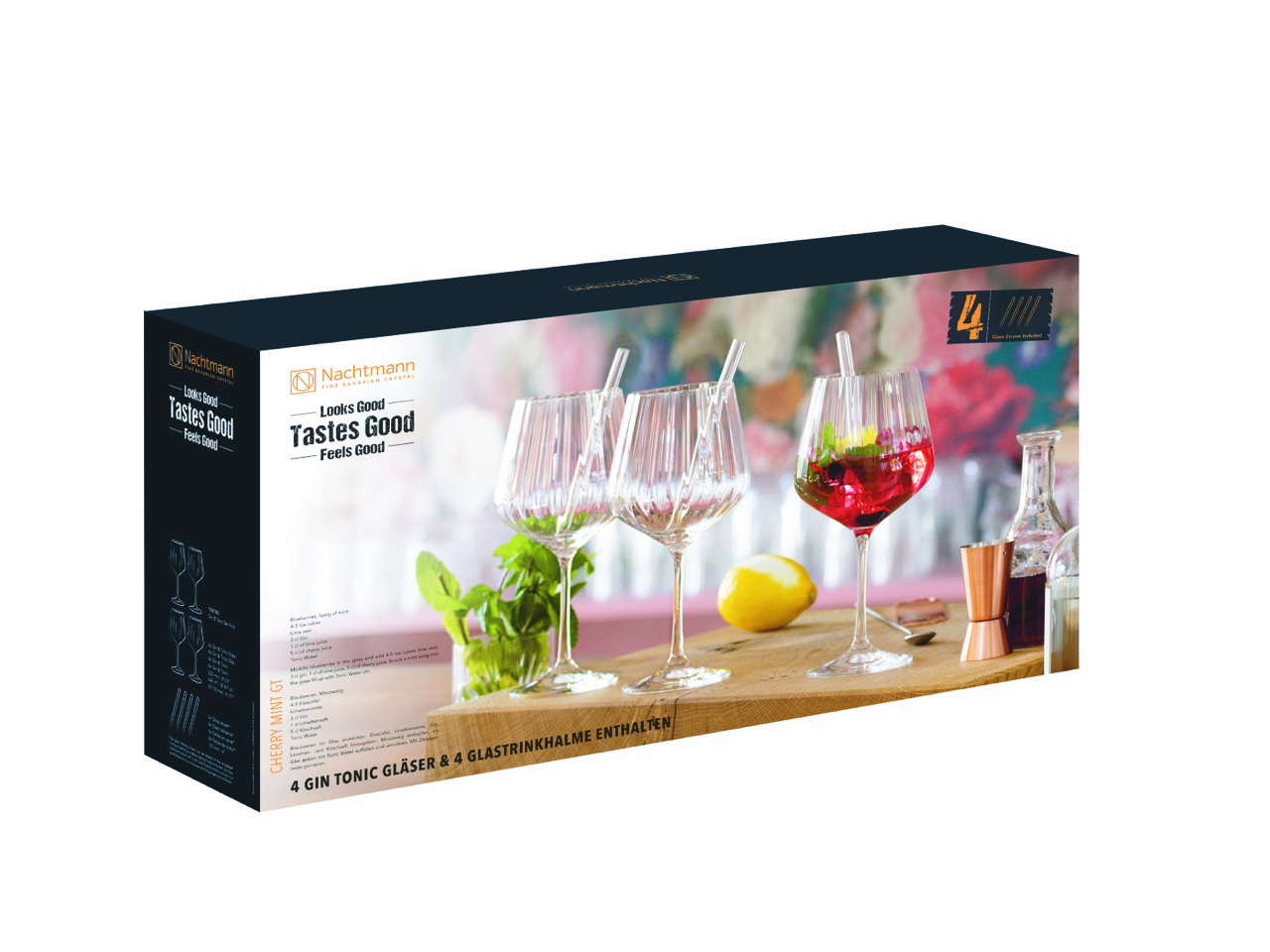 Nachtmann Gin & Tonic-Gläser-Set Tastes Good 9-teilig aus Kristallglas