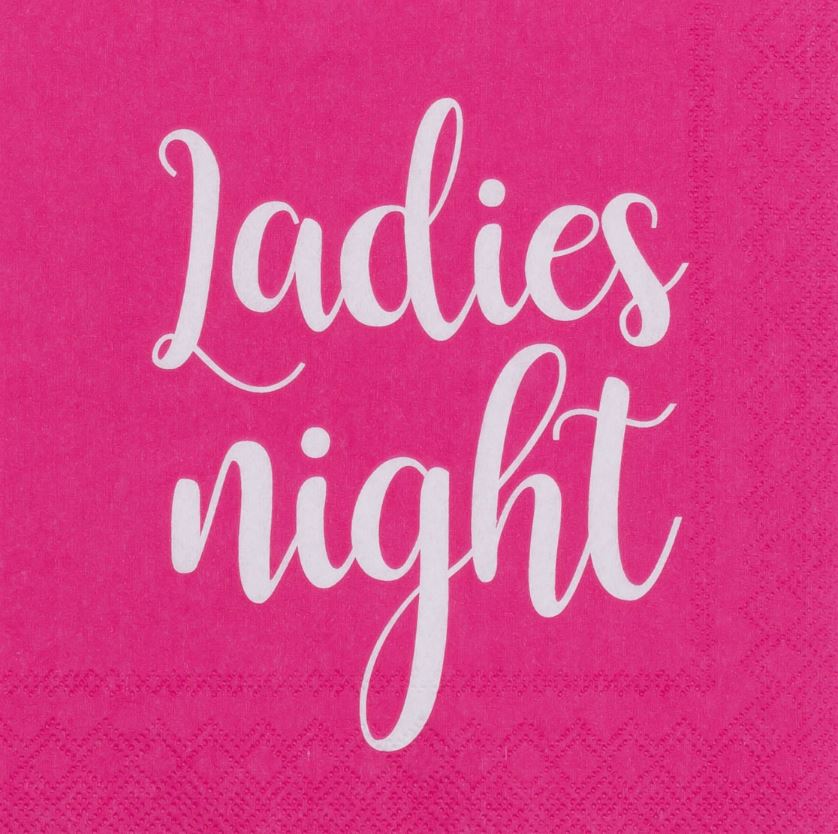 Räder Cocktailserviette in Farbe pink Räder Cocktailserviette in Farbe pink, pink, text, ladies night, fabric, pattern