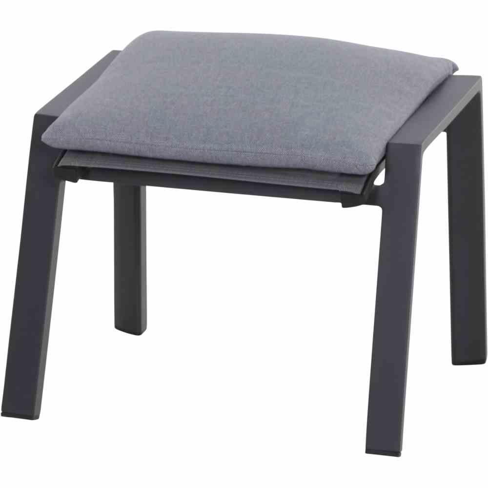 Gautzsch Hocker VALENCIA in Stoff Salt&Pepper