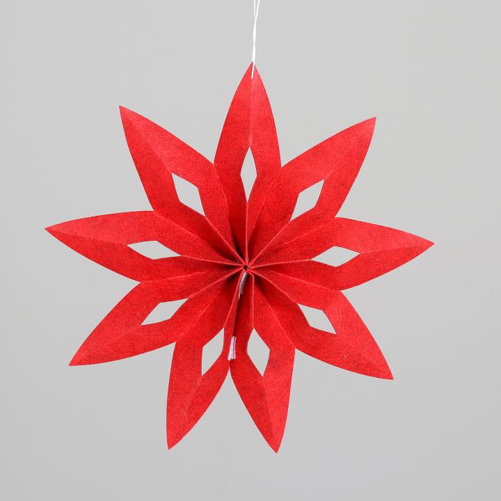 DPI Stern 3363-02 ca.32cm in red, Blatt, Pflanze, Papier, Kunst