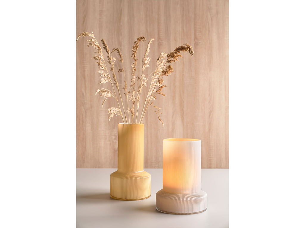 Villa Collection Vase 21 cm in Farbe weiss
