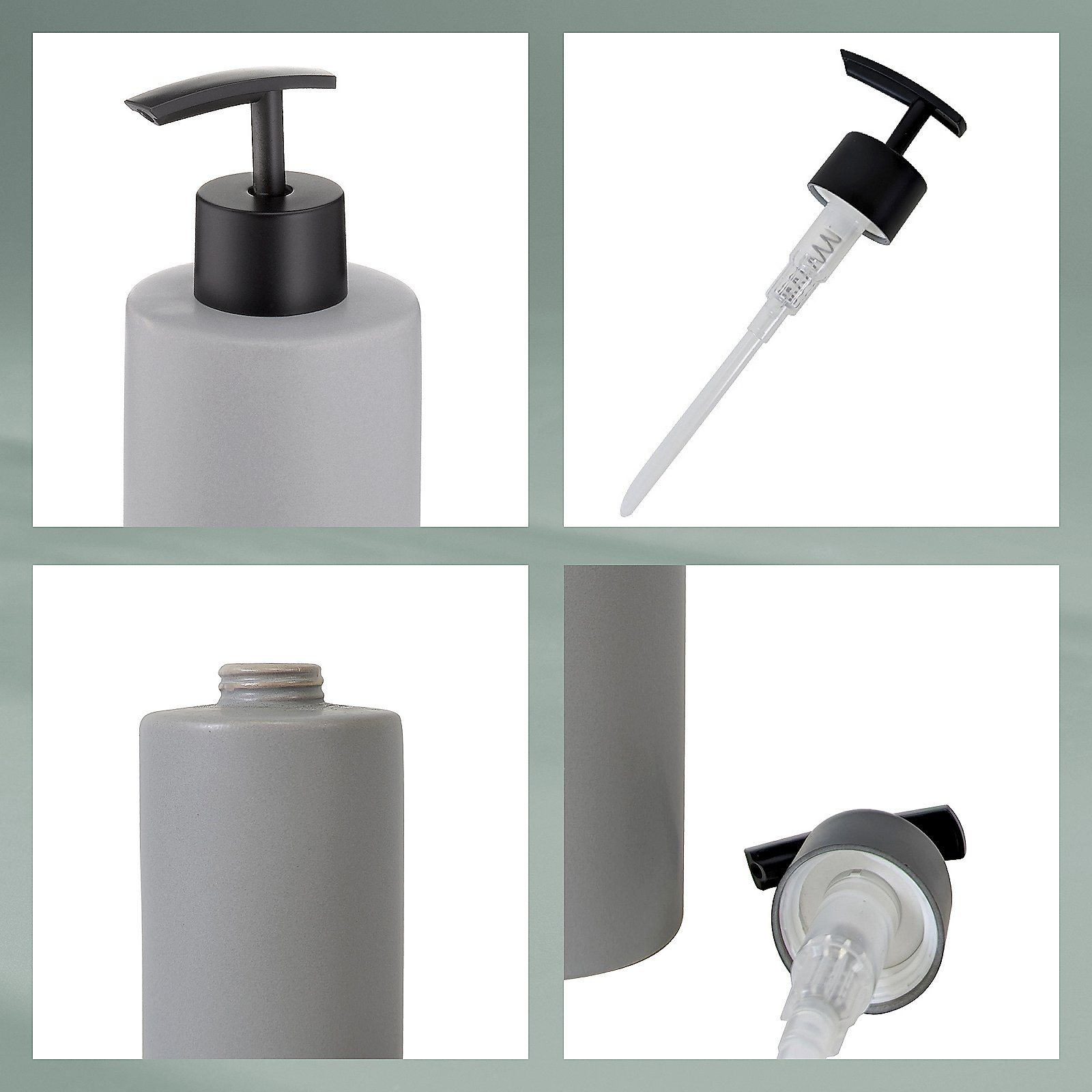 Kela Seifenspender Matsi hellgrau MATSI in , Sinken, Waschbeckenhahn, Dolch, Messer, Waffe