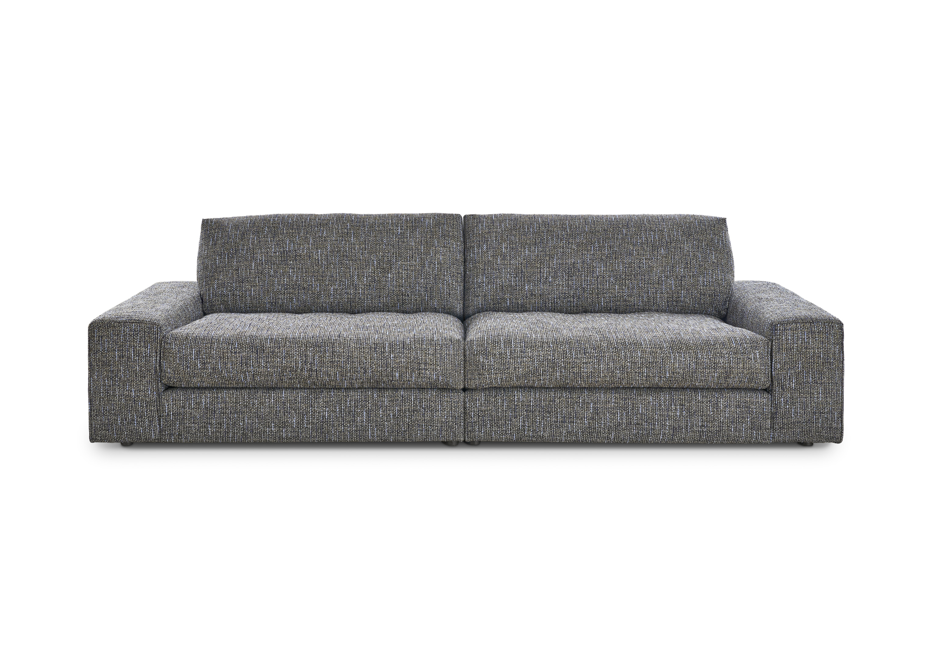Set One by Musterring Sofa 4-sitzig DALLAS ca. B300 H81 T120 cm in Stoff Be Trendy blue 09, Couch, Mobiliar, Kissen, Dekoration für Zuhause