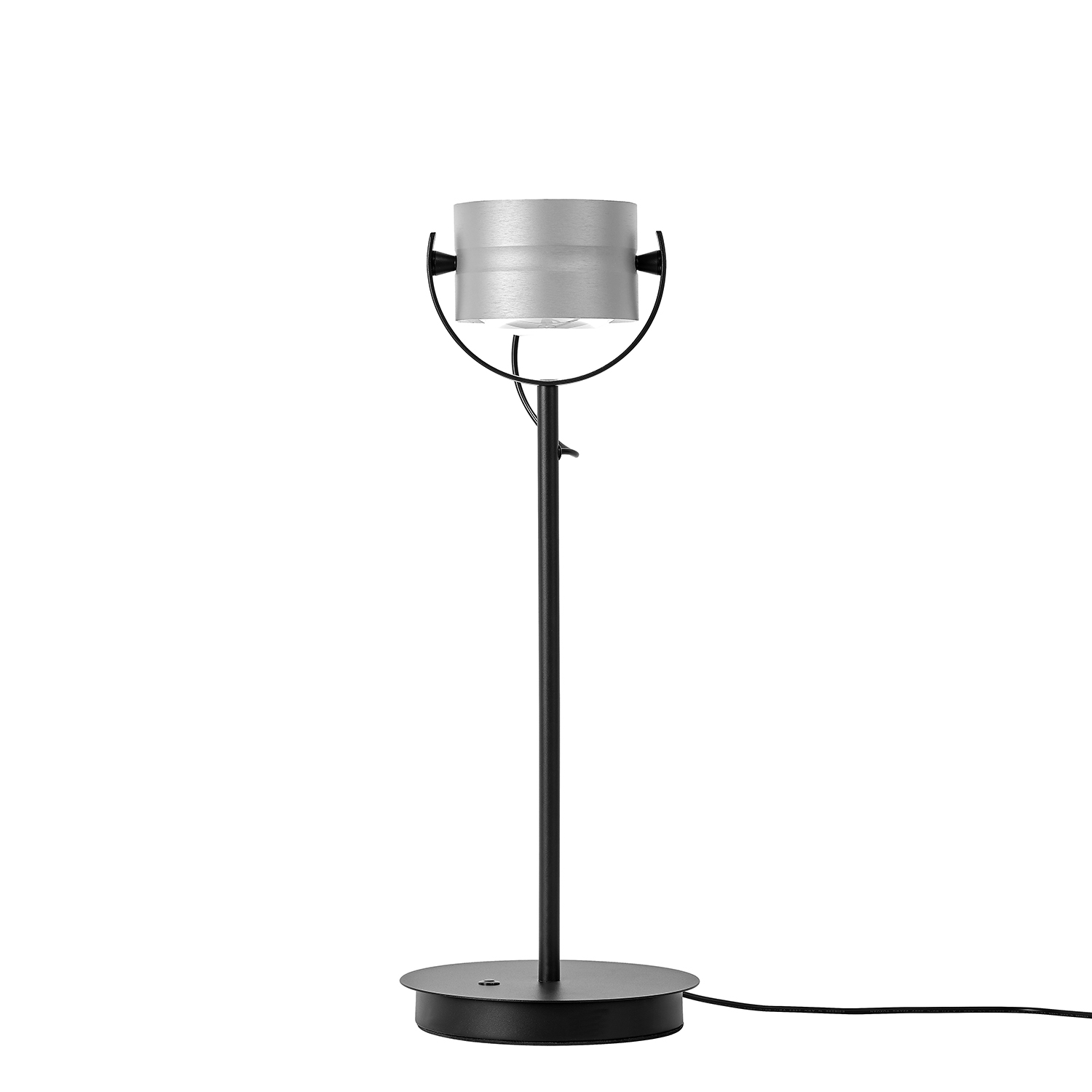 LED-Tischleuchte Durchmesser ca. 18cm, Höhe ca. 48cm in Alu eloxiert, Lampe, Elektrisches Gerät, Mikrophon