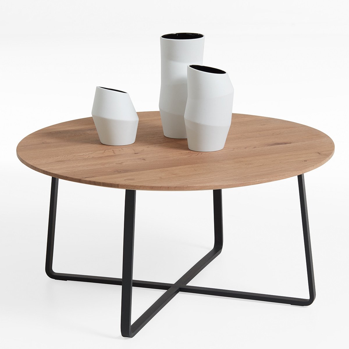 SCHÖNER WOHNEN-Kollektion Couchtisch D70 cm YORIS in Kerneiche Umato gebürstet