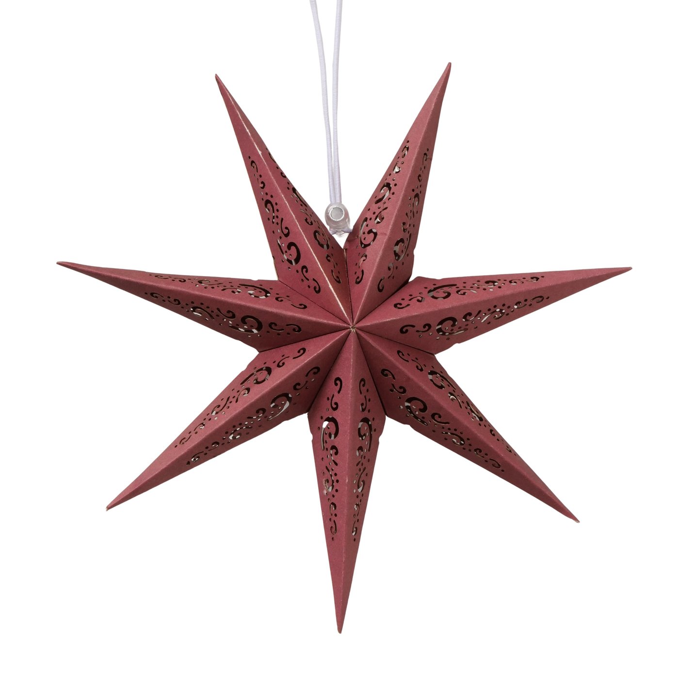 Boltze Dekoanhänger Kassina in Farbe Bambus dunkelrot, Sternsymbol, Symbol