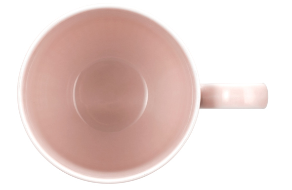 Seltmann Weiden Becher mit Henkel 0,35 l Amina 3 Rosé , Untertasse, Tasse, Schüssel, Suppenschüssel