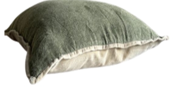 Fynch-Hatton Kissen KALAMA in Farbe kale Fynch-Hatton Kissen KALAMA in Farbe kale, Kissen, Kissenbezug, Wollkissen, Grün, Samtimitat