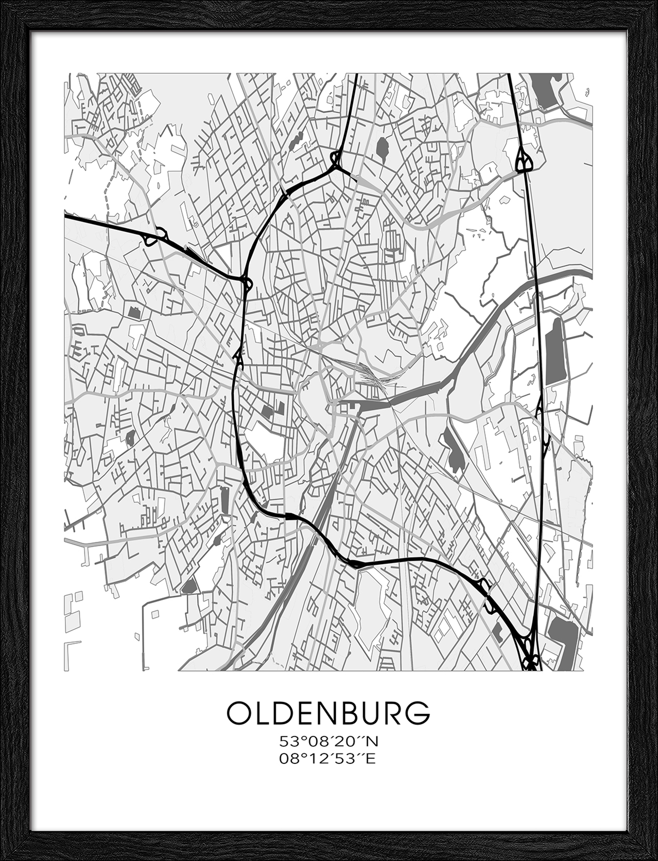 ProArt Framed-Art Slim Scandic 33x43cm Oldenburg