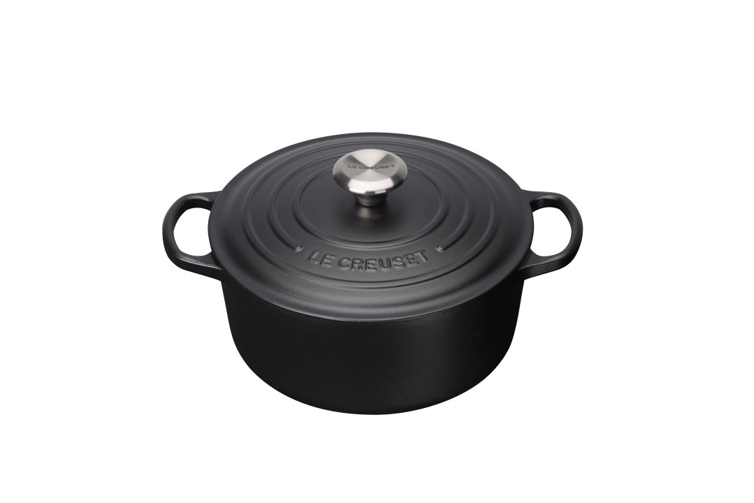 Le Creuset Bräter Sig 28cm in Farbe schwarz Le Creuset Bräter Ø ca. 28cm Schwarz Rund
