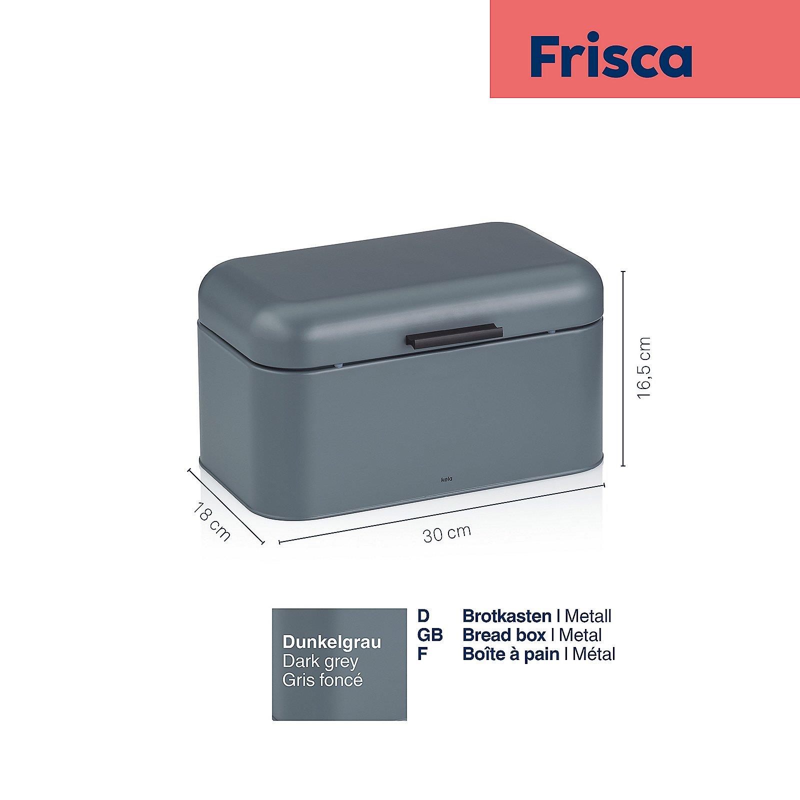 Kela Brotkasten FRISCA in Farbe Dunkelgrau