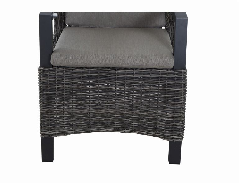 Diningsessel CORIDO in Aluminium anthrazit/Geflecht charcoal grey Diningsessel CORIDO in Aluminium anthrazit/Geflecht charcoal grey