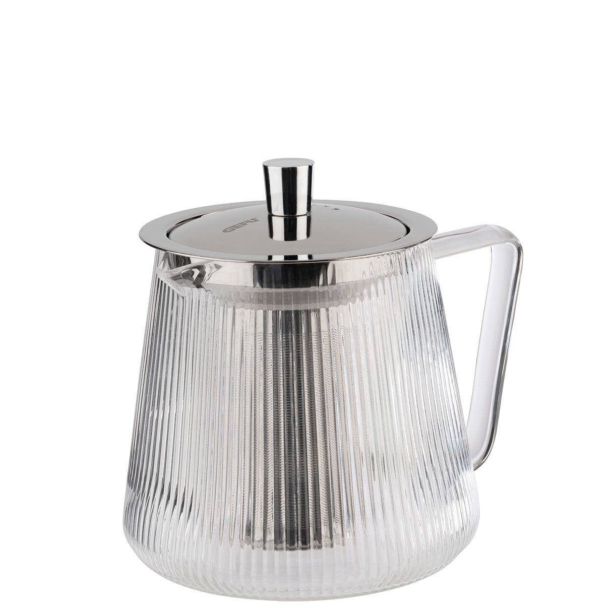 GEFU Teekanne INFUSA in Farbe silber/transparent