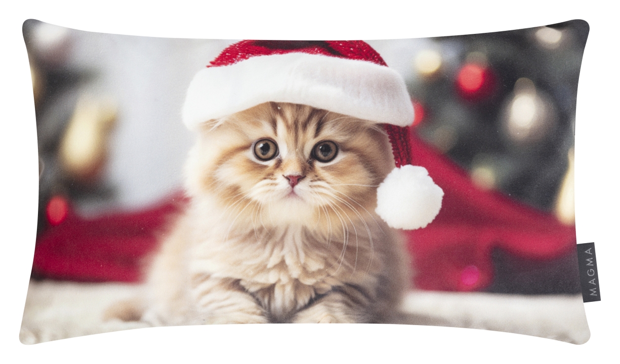 Magma Heimtex Kissen XMAS PUPPIES ca. 30x50cm in Farbe Christmas Cat