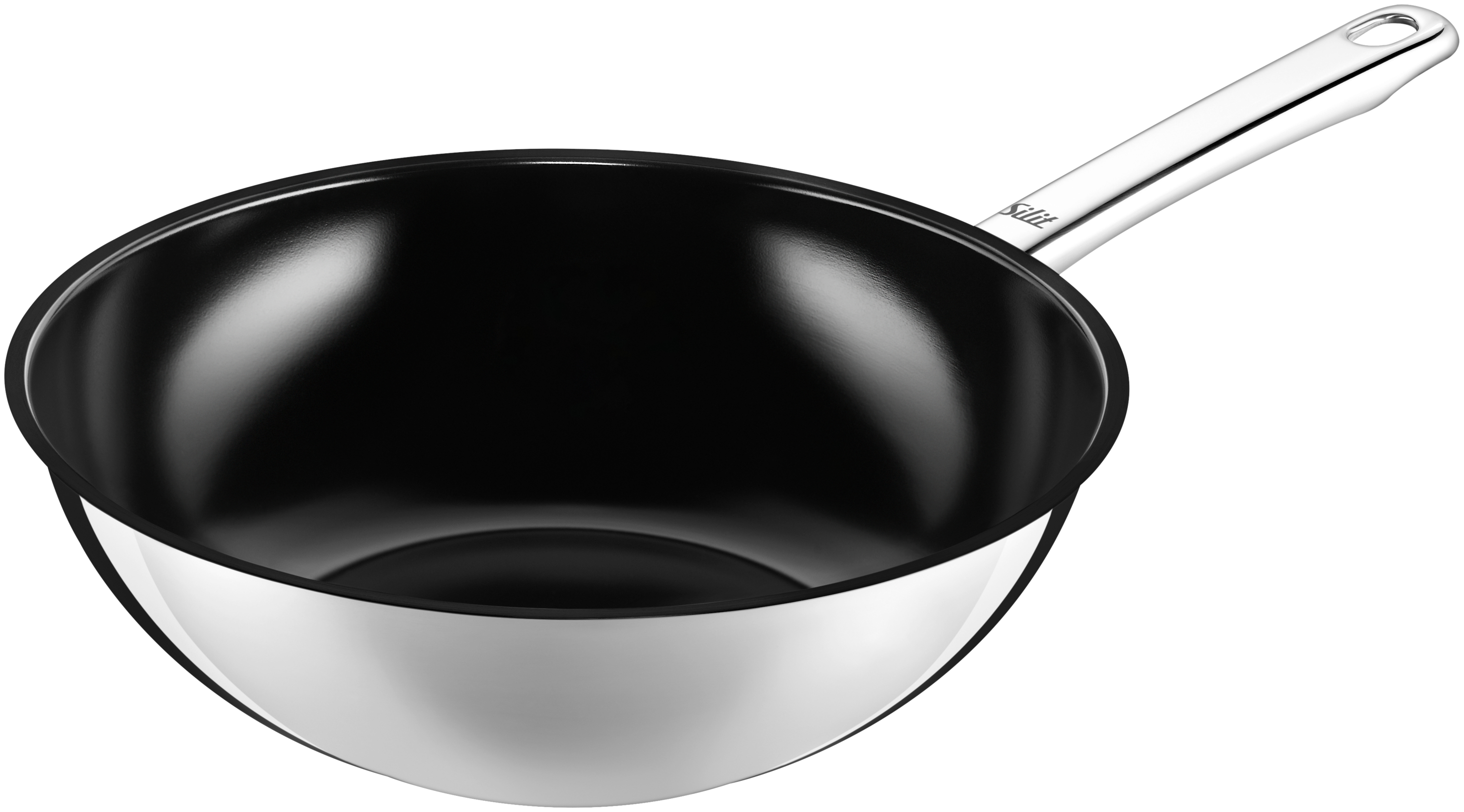 Silit Wuhan Wok-Pfanne, 28 cm in Edelstahl Silit Wuhan Wok-Pfanne, 28 cm in Edelstahl