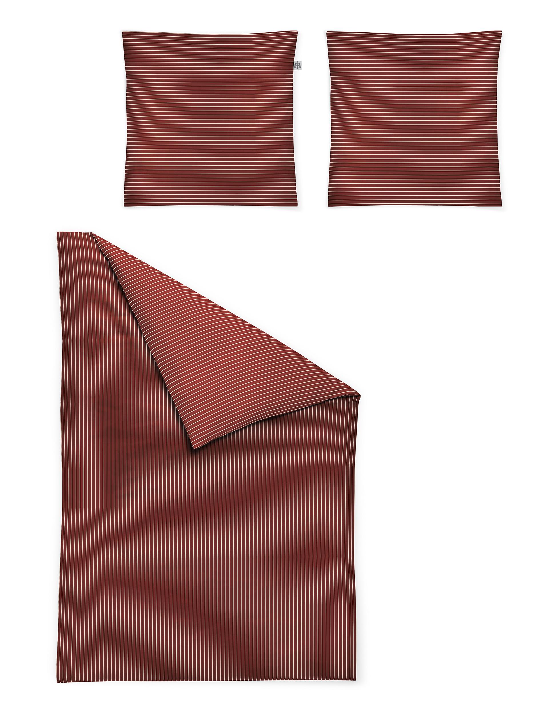 Irisette Mako-Satin Bettwäsche VERONA ca. 135x200cm in Farbe rot