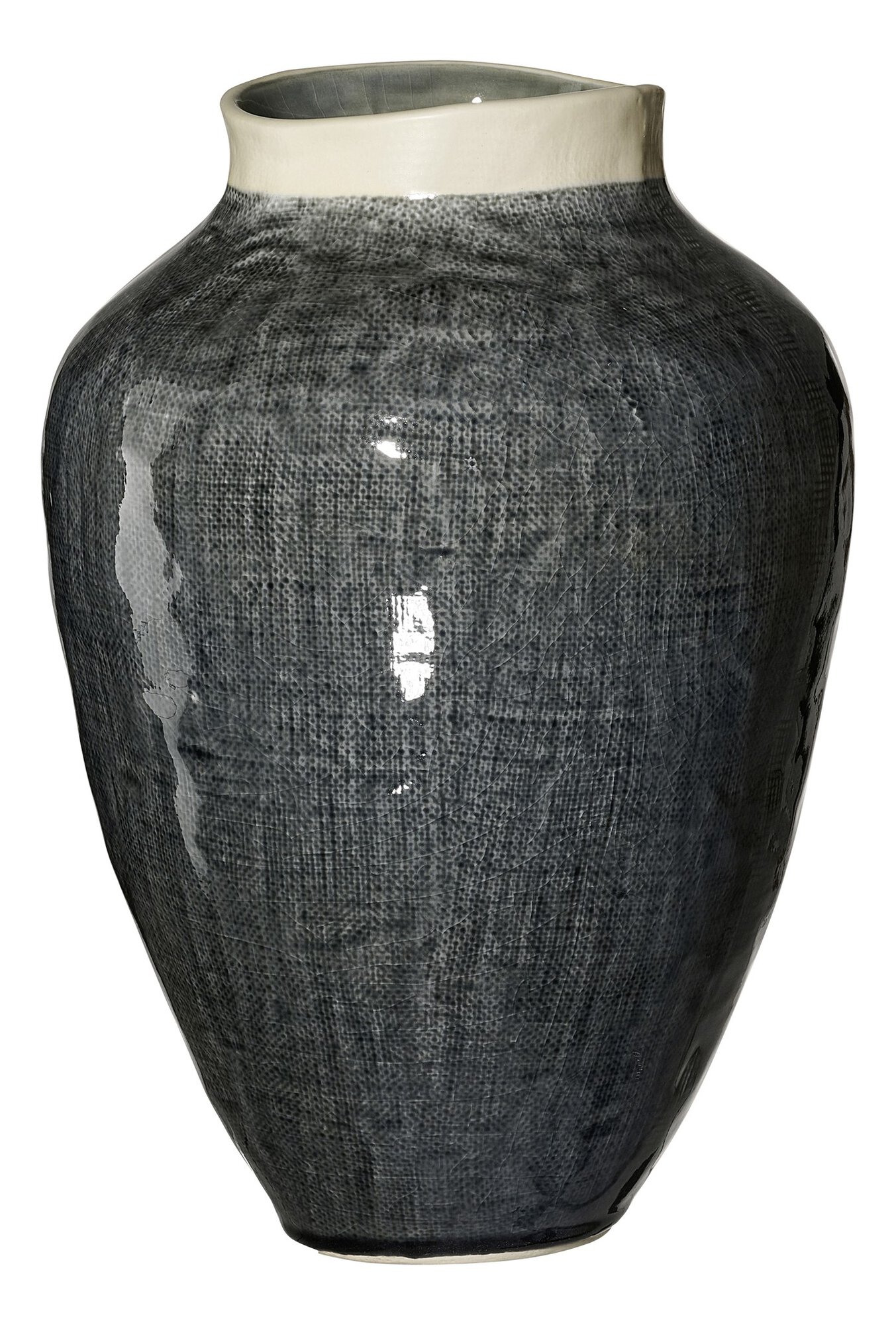 Ritzenhoff & Breker Vase 31cm LUCCA aus Steingut grau