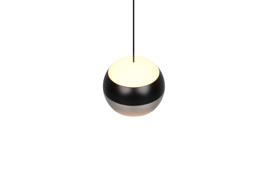 Trio Select LED-Pendelleuchte ORBIT 1-flammig in Farbe Nickel matt