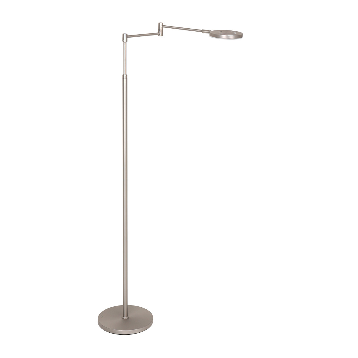 Steinhauer LED-Stehleseleuchte SOLEIL 1-flammig in Farbe Stahl/Weiß