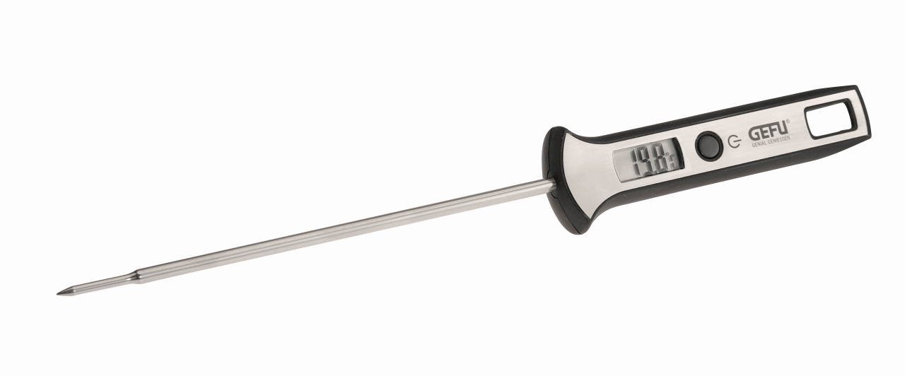 GEFU Digital-Thermometer SCALA in Farbe schwarz/silber GEFU Digital-Thermometer SCALA in Farbe schwarz/silber, Thermometer, Digitalthermometer, Probe thermometer, Kitchen thermometer, Stability?