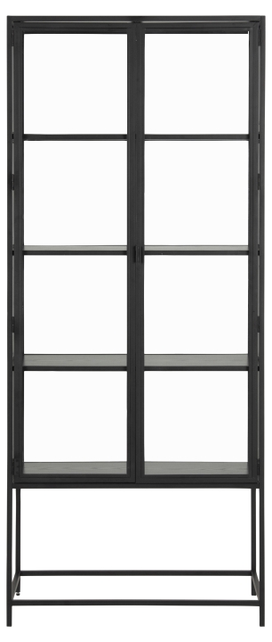 Actona Vitrine SEAFORD in Metall schwarz